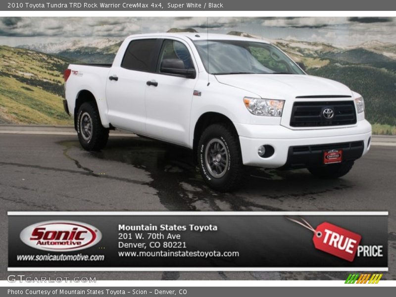 Super White / Black 2010 Toyota Tundra TRD Rock Warrior CrewMax 4x4