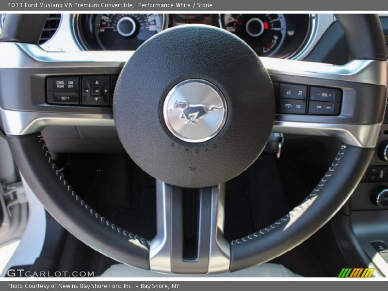 Performance White / Stone 2013 Ford Mustang V6 Premium Convertible