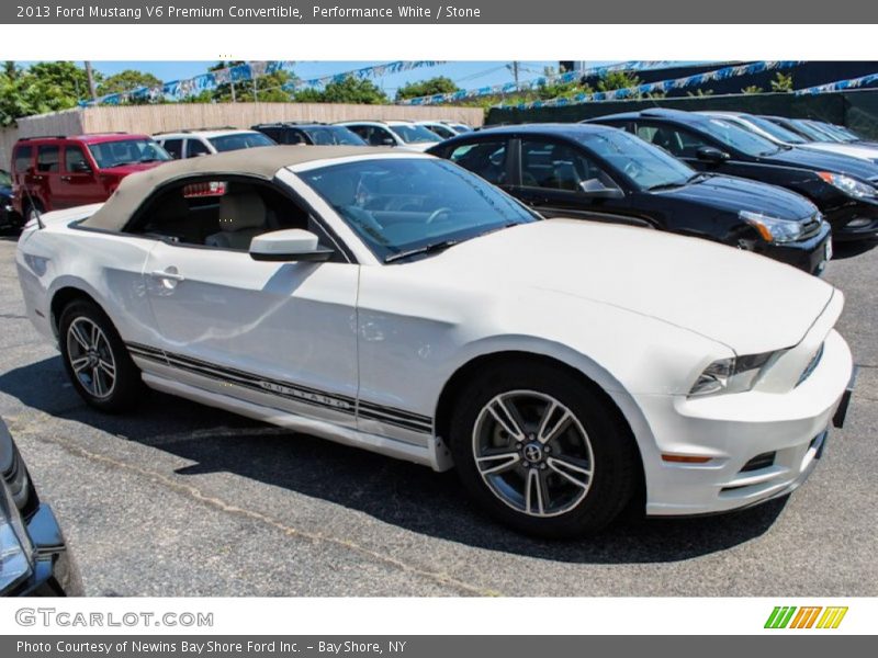 Performance White / Stone 2013 Ford Mustang V6 Premium Convertible