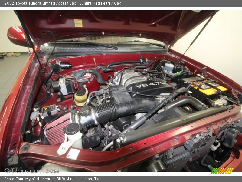 Sunfire Red Pearl / Oak 2002 Toyota Tundra Limited Access Cab