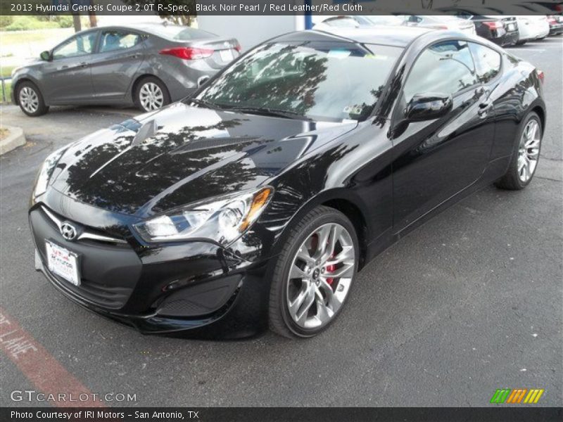 Black Noir Pearl / Red Leather/Red Cloth 2013 Hyundai Genesis Coupe 2.0T R-Spec