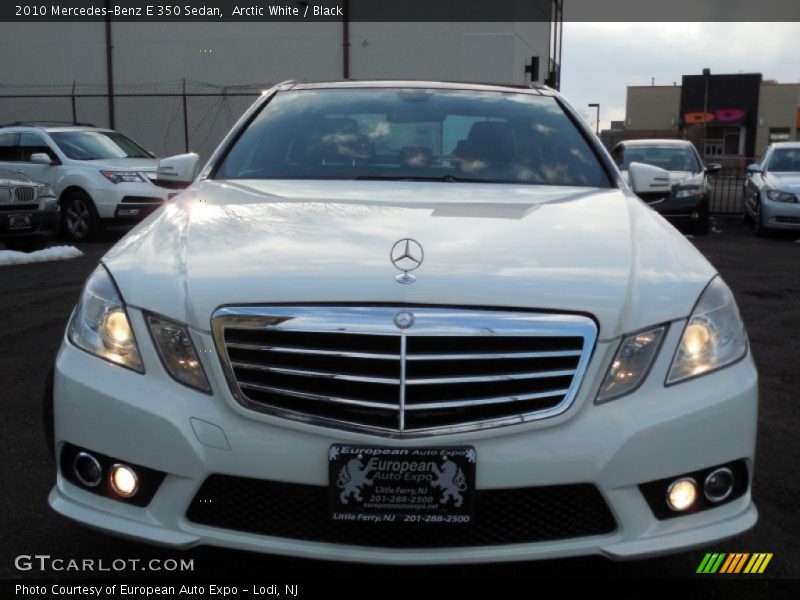Arctic White / Black 2010 Mercedes-Benz E 350 Sedan
