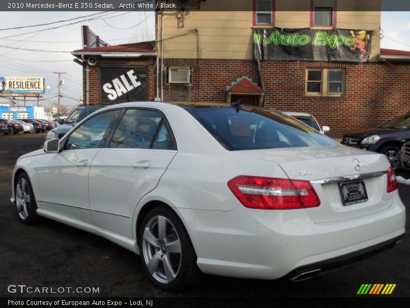 Arctic White / Black 2010 Mercedes-Benz E 350 Sedan