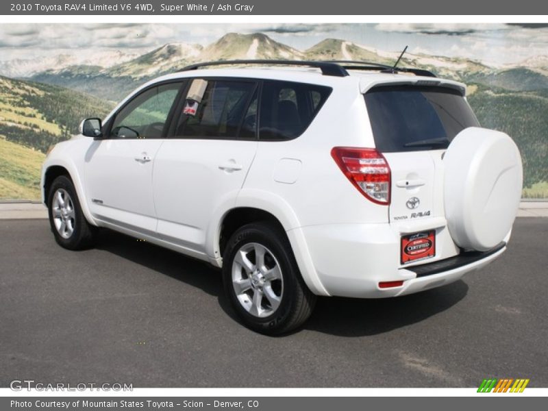 Super White / Ash Gray 2010 Toyota RAV4 Limited V6 4WD