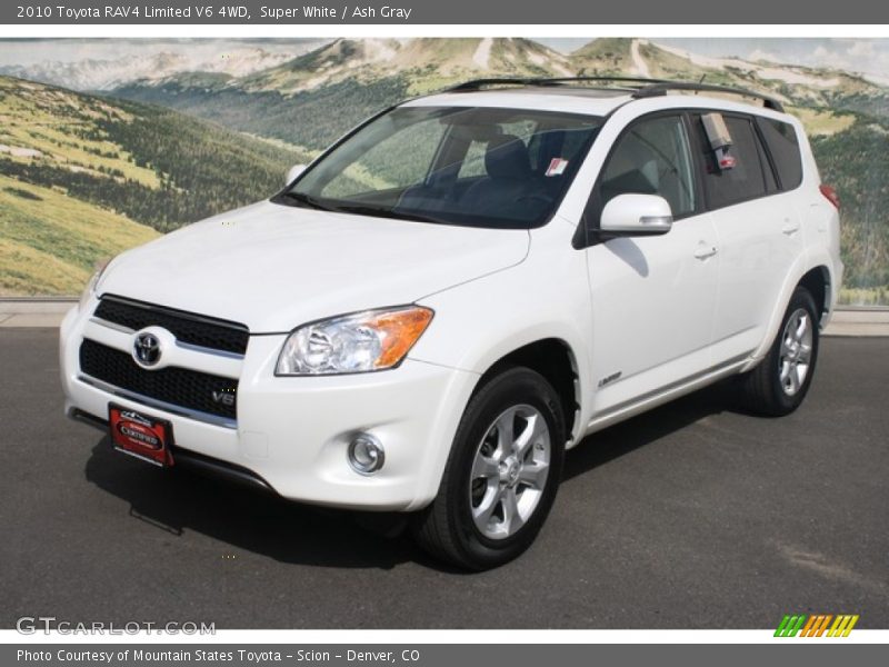Super White / Ash Gray 2010 Toyota RAV4 Limited V6 4WD