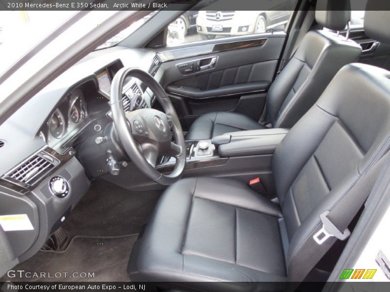 Arctic White / Black 2010 Mercedes-Benz E 350 Sedan