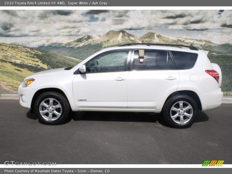 Super White / Ash Gray 2010 Toyota RAV4 Limited V6 4WD