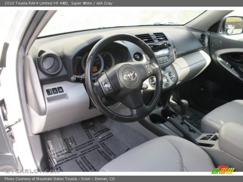 Super White / Ash Gray 2010 Toyota RAV4 Limited V6 4WD