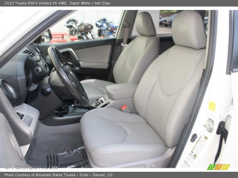 Super White / Ash Gray 2010 Toyota RAV4 Limited V6 4WD