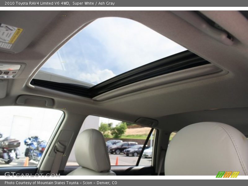 Super White / Ash Gray 2010 Toyota RAV4 Limited V6 4WD