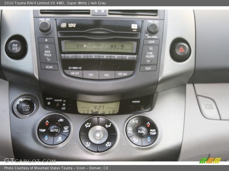 Super White / Ash Gray 2010 Toyota RAV4 Limited V6 4WD