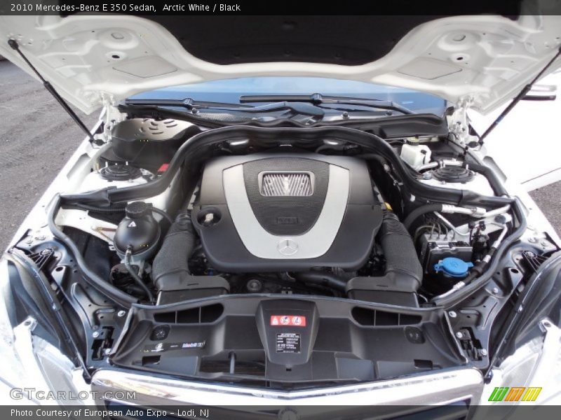 Arctic White / Black 2010 Mercedes-Benz E 350 Sedan