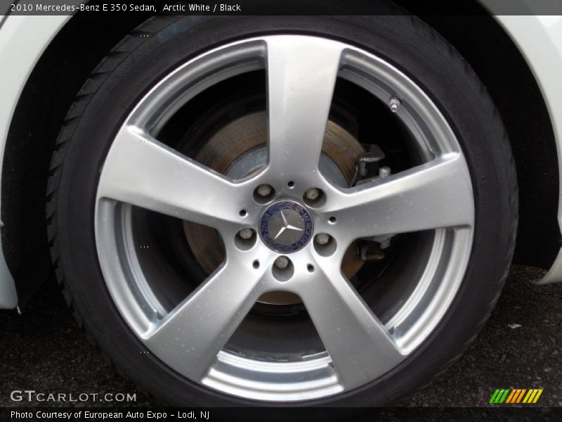 Arctic White / Black 2010 Mercedes-Benz E 350 Sedan