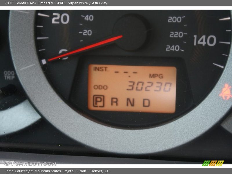 Super White / Ash Gray 2010 Toyota RAV4 Limited V6 4WD