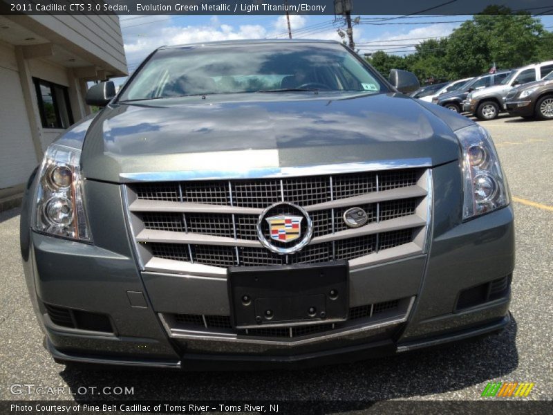 Evolution Green Metallic / Light Titanium/Ebony 2011 Cadillac CTS 3.0 Sedan