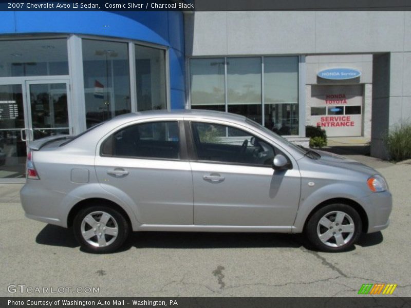 Cosmic Silver / Charcoal Black 2007 Chevrolet Aveo LS Sedan