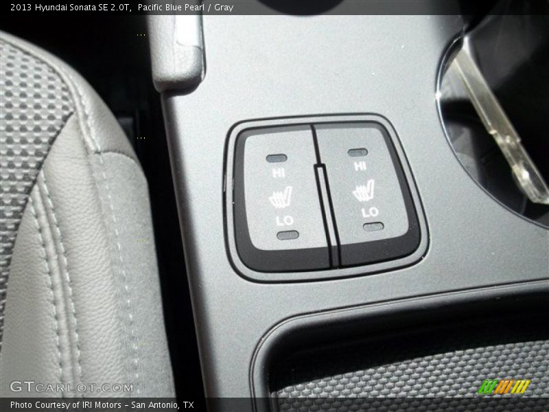 Pacific Blue Pearl / Gray 2013 Hyundai Sonata SE 2.0T