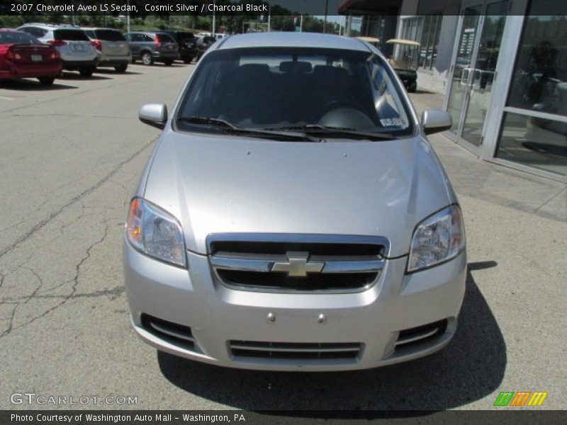 Cosmic Silver / Charcoal Black 2007 Chevrolet Aveo LS Sedan