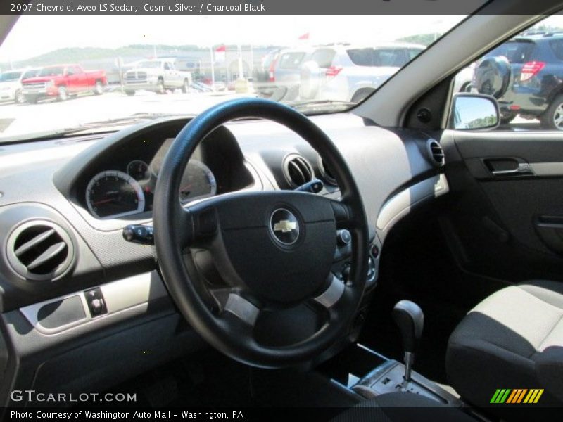 Cosmic Silver / Charcoal Black 2007 Chevrolet Aveo LS Sedan