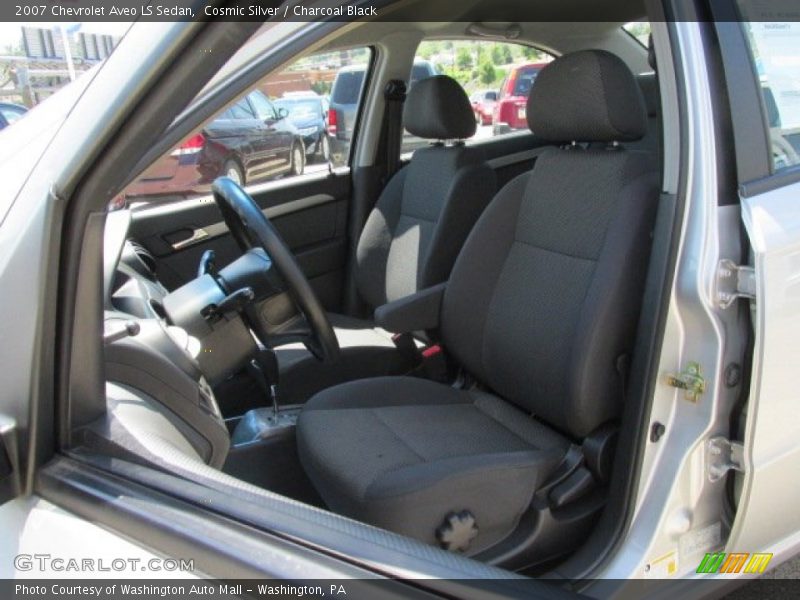 Cosmic Silver / Charcoal Black 2007 Chevrolet Aveo LS Sedan