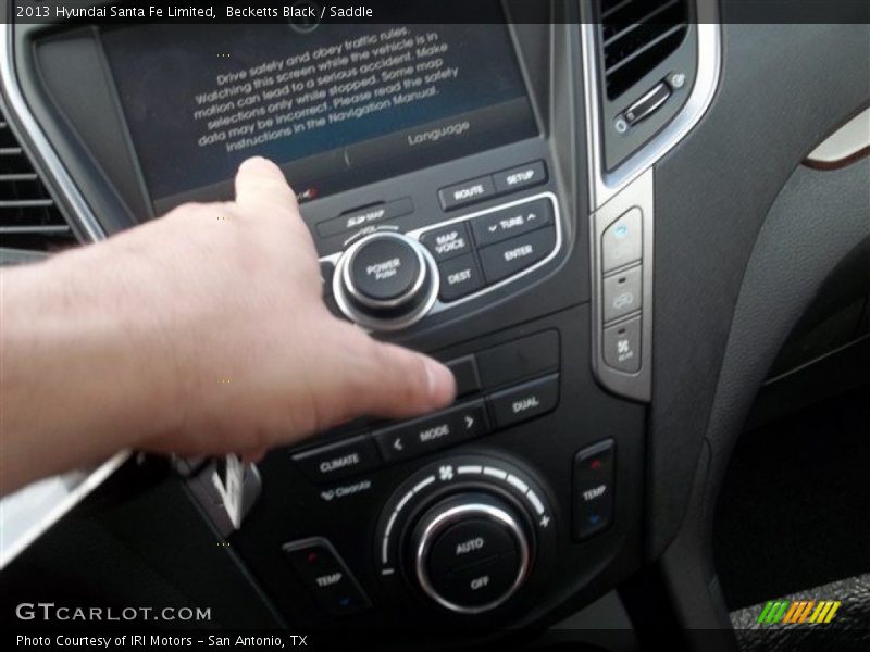 Becketts Black / Saddle 2013 Hyundai Santa Fe Limited