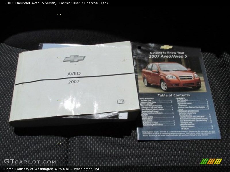 Cosmic Silver / Charcoal Black 2007 Chevrolet Aveo LS Sedan