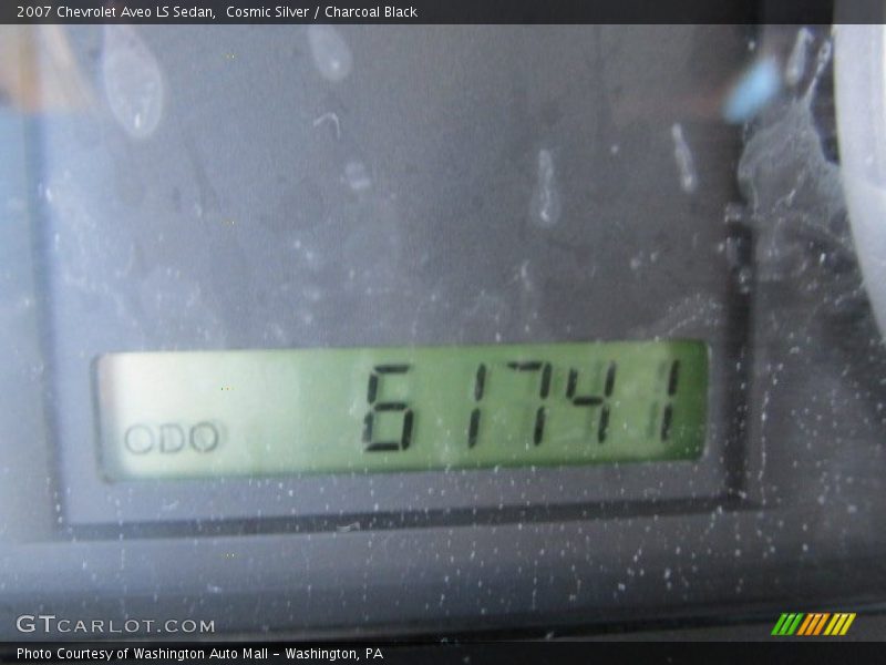 Cosmic Silver / Charcoal Black 2007 Chevrolet Aveo LS Sedan
