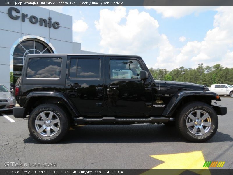 Black / Black/Dark Saddle 2013 Jeep Wrangler Unlimited Sahara 4x4