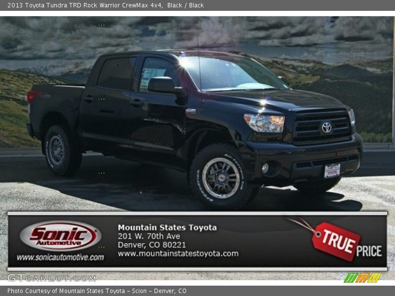 Black / Black 2013 Toyota Tundra TRD Rock Warrior CrewMax 4x4