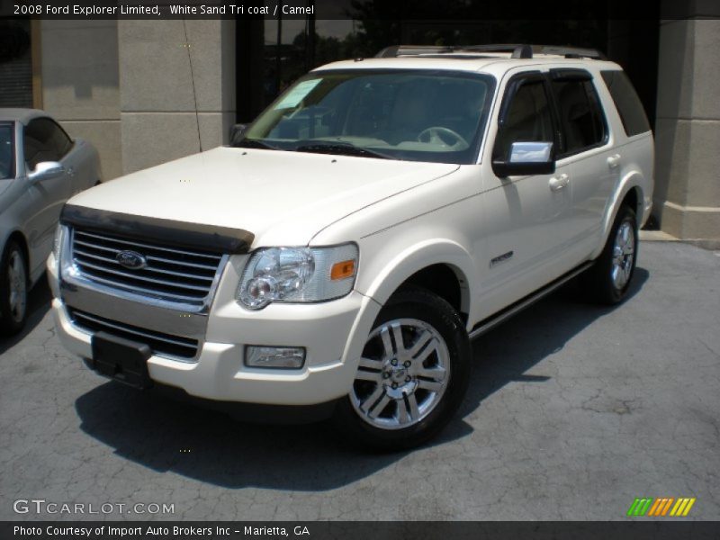 White Sand Tri coat / Camel 2008 Ford Explorer Limited