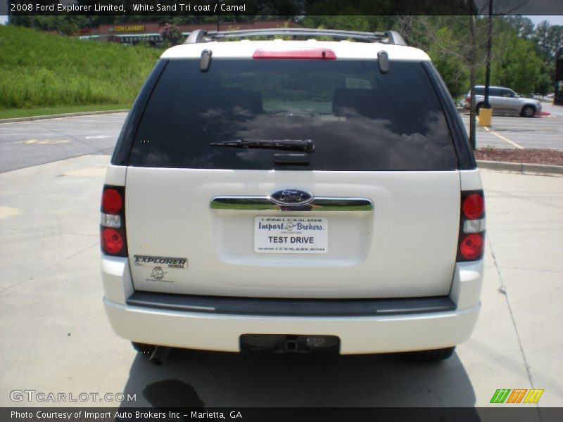 White Sand Tri coat / Camel 2008 Ford Explorer Limited