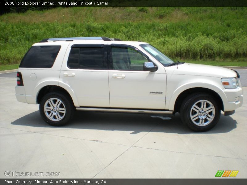 White Sand Tri coat / Camel 2008 Ford Explorer Limited