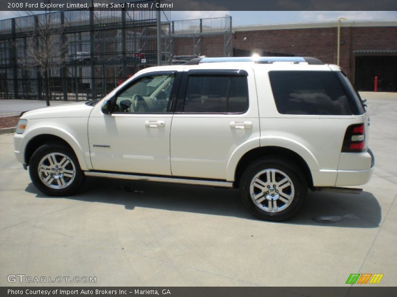 White Sand Tri coat / Camel 2008 Ford Explorer Limited