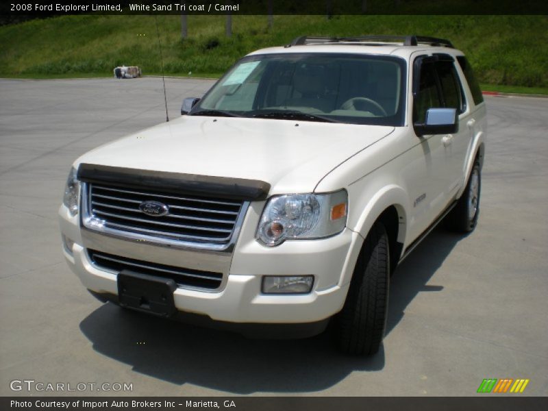 White Sand Tri coat / Camel 2008 Ford Explorer Limited