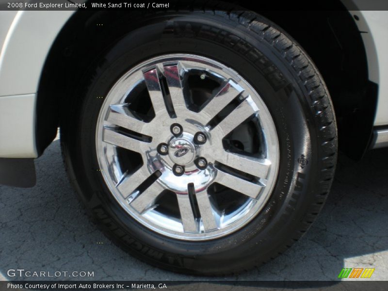 White Sand Tri coat / Camel 2008 Ford Explorer Limited