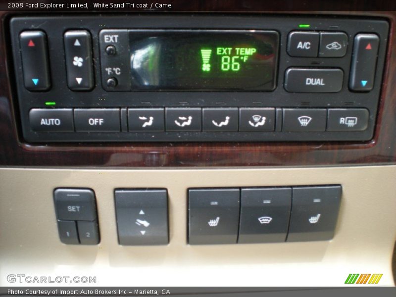 White Sand Tri coat / Camel 2008 Ford Explorer Limited