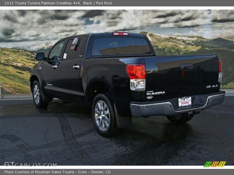 Black / Red Rock 2013 Toyota Tundra Platinum CrewMax 4x4