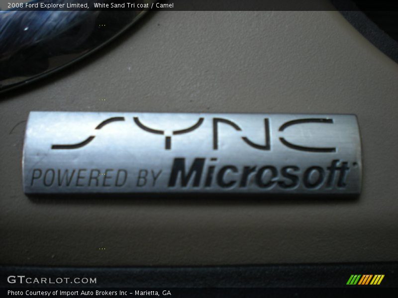 White Sand Tri coat / Camel 2008 Ford Explorer Limited