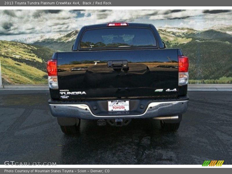 Black / Red Rock 2013 Toyota Tundra Platinum CrewMax 4x4