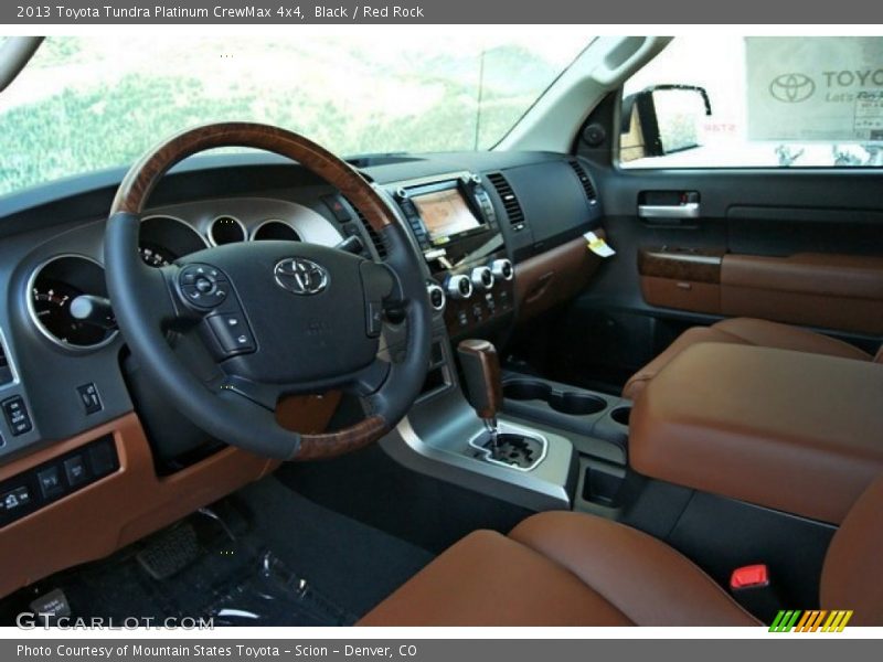 Black / Red Rock 2013 Toyota Tundra Platinum CrewMax 4x4