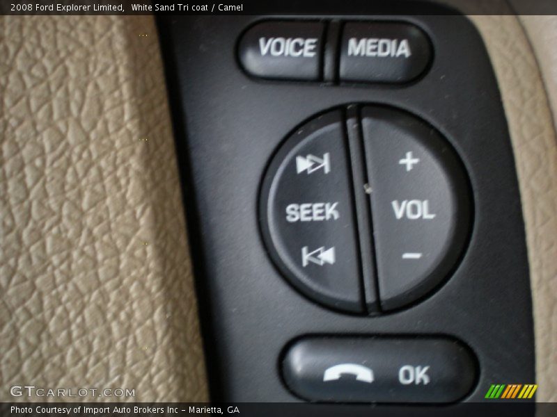 White Sand Tri coat / Camel 2008 Ford Explorer Limited