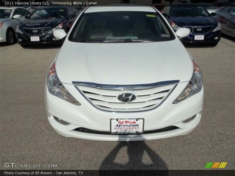 Shimmering White / Camel 2013 Hyundai Sonata GLS