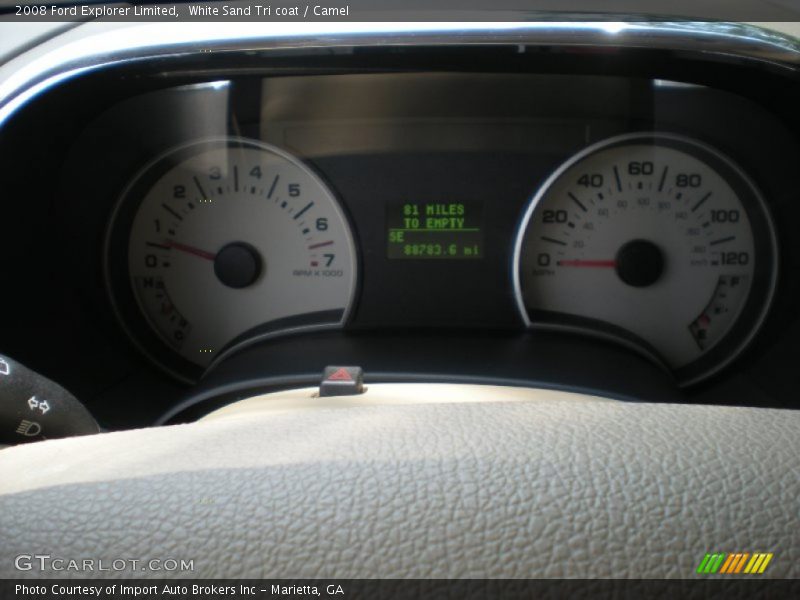White Sand Tri coat / Camel 2008 Ford Explorer Limited