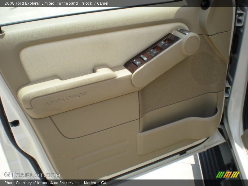 White Sand Tri coat / Camel 2008 Ford Explorer Limited