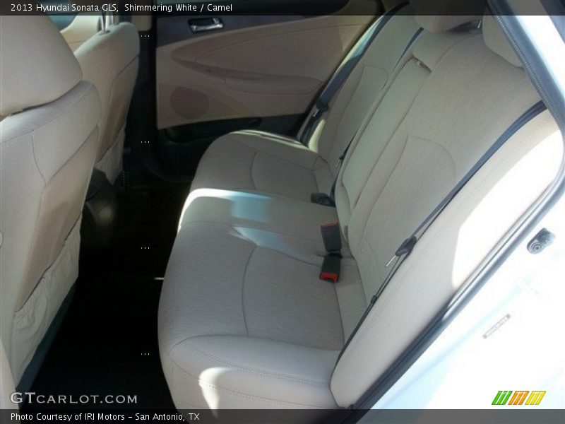 Shimmering White / Camel 2013 Hyundai Sonata GLS