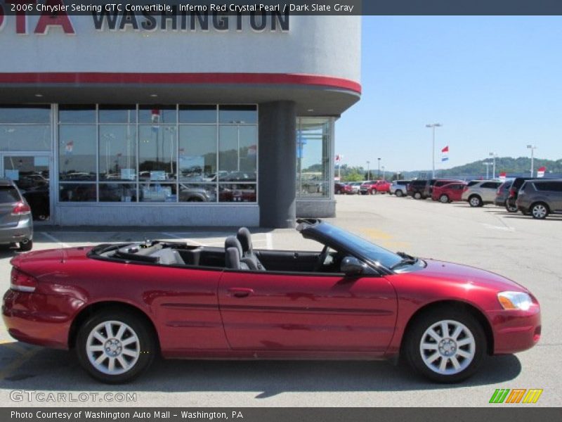 Inferno Red Crystal Pearl / Dark Slate Gray 2006 Chrysler Sebring GTC Convertible
