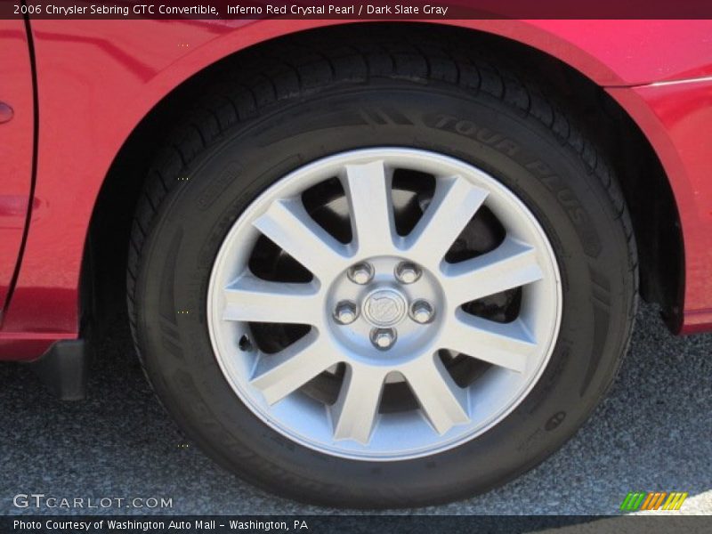 Inferno Red Crystal Pearl / Dark Slate Gray 2006 Chrysler Sebring GTC Convertible