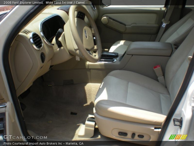 White Sand Tri coat / Camel 2008 Ford Explorer Limited