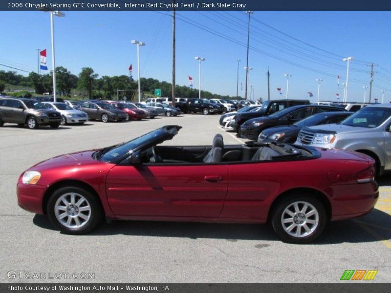 Inferno Red Crystal Pearl / Dark Slate Gray 2006 Chrysler Sebring GTC Convertible