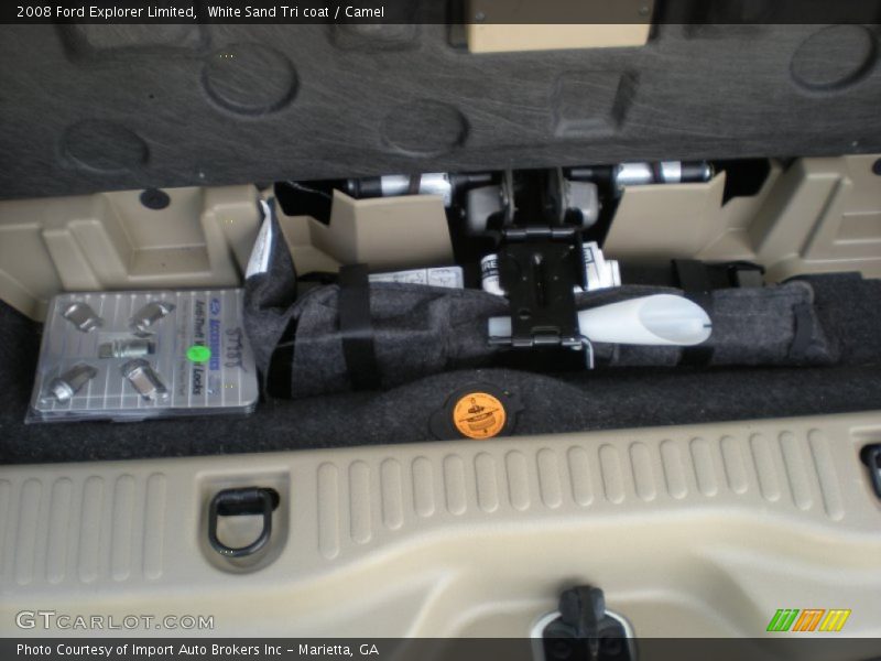 White Sand Tri coat / Camel 2008 Ford Explorer Limited